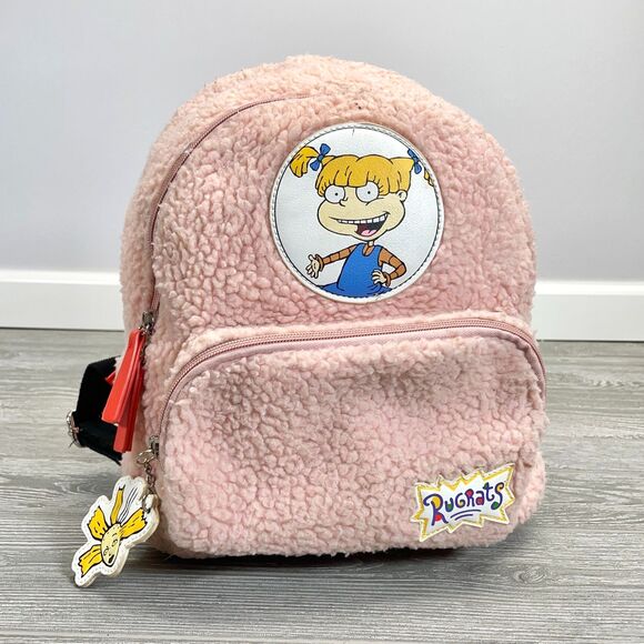 2018 Nickelodeon Rugrats Angelica Pink Sherpa Mini Backpack Limited Edition 90s main image 8
